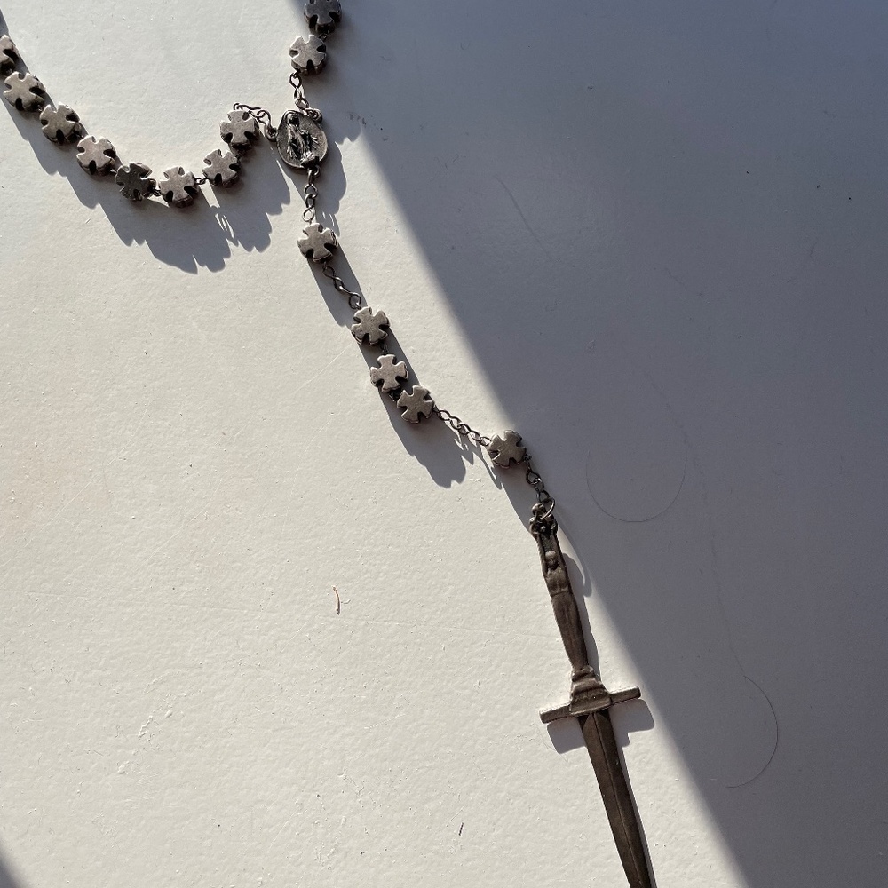 Pamela Love Rosary Dagger Necklace
